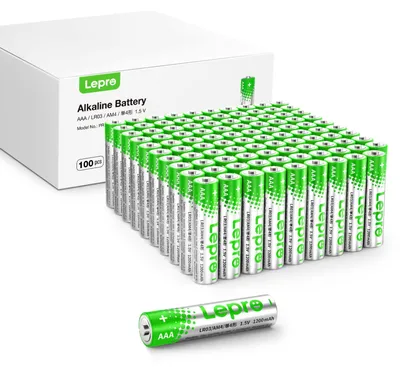Produktbild von Lepro AAA Batterien, 100 Stück, Alkaline Batterie AAA mit 1.5V