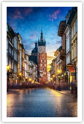 Produktbild von Poster - Poster ohne Rahmen - Krakau Kirche Mariacki - 61x91,5 cm - Wand Bild - Wanddeko - Wandbilder - Kunstposter - Wandposter - Bilder - Kunstdruck - Wanddekoration - Wandbild - P2XPA61x91-4722