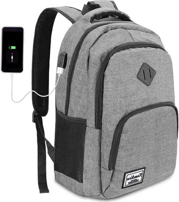Obrázek produktu pro 17,3" Dagrugzak pro muže a ženy - Batoh pro teenagery s přihrádkou na notebook - Školní brašna pro chlapce a dívky - Pro univerzitu, střední školu, kancelář, práci, výlet do města, cestování