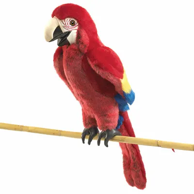 Produktbild von Folkmanis Handpuppe Vogel, Ara Papagei 2362