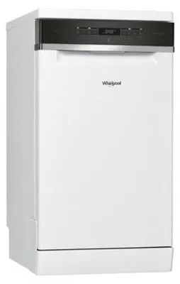 Produktbild von Whirlpool WSFO 3O34 PF, Freistehend, Single (45 cm breit), Weiß, Schwarz, Tasten, 1,5 m