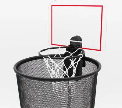 Produktbild von Winkee - Basketball Korb für den Papierkorb | Basketball Halterung für den Papier-Eimer | Geschenk zu Geburtstag