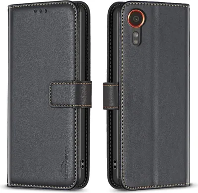 Produktbild von Samsung Galaxy Xcover 7 Hülle - BINFEN Klapphülle - Schwarz