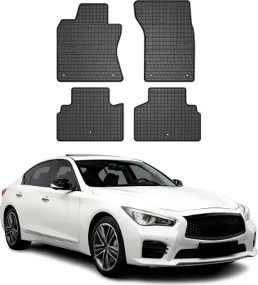Produktbild von 2013-2025 Infiniti Q50 Fußmatten Gummi Schwarz 4 tlg