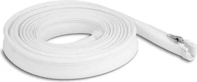 Produktbild von DELOCK Geflechtschlauch mit Reißverschluss 3 m x 30 mm weiß