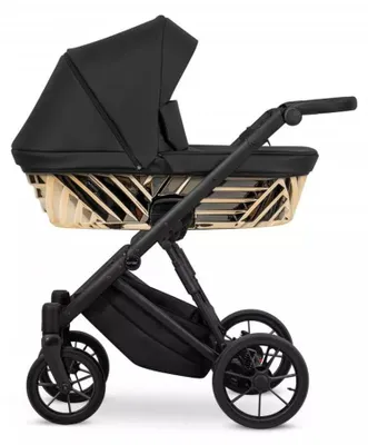 Image de Poussette Kunert Ivento Glam 3 en 1 en , couleur noire avec cadre noir