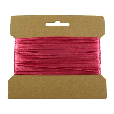 25m Satinschnur 2mm, Kumihimo magenta