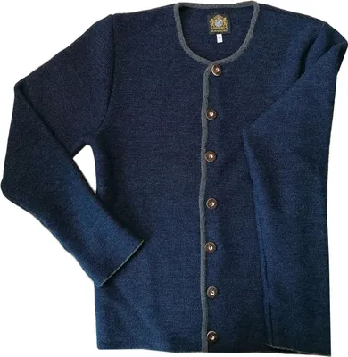 Hammerschmidt Trachten-Strickjacke "Simon" in blau