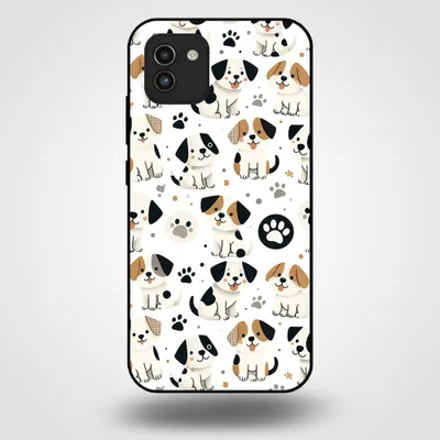 Produktbild von Smartphonica Handytasche für Samsung Galaxy A03 mit Hundedruck - TPU Rückseite Fall Hunde Design