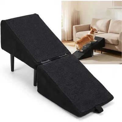 Produktbild von Zusammenklappbare Hundetreppe rutschfest leicht tragbar für Bett Sofa kleine bis mittelgroße Hunde