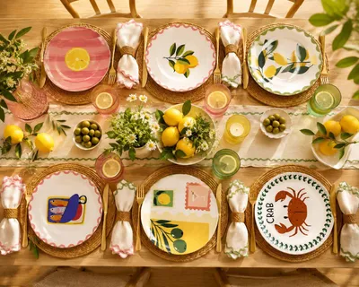 Productafbeelding van Hermia Concept, hoogwaardige set van 6 dessertborden, gemaakt van 100% keramiek | 19,3 cm