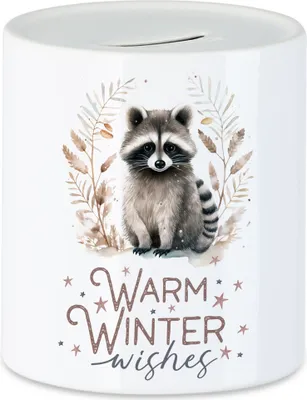 Produktbild von Warm winter wishes Spardose Weihnachten Dezember Advent Schnee Gemütlichkeit Grüße