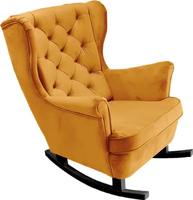 Image de DomoHome Fauteuil de relaxation Fauteuil avec accoudoirs Fauteuil TV Lounge Fauteuil rembourré Fauteuil Couch Fauteuil de salon Fauteuil à oreilles | 102x81x95cm | Or_29821