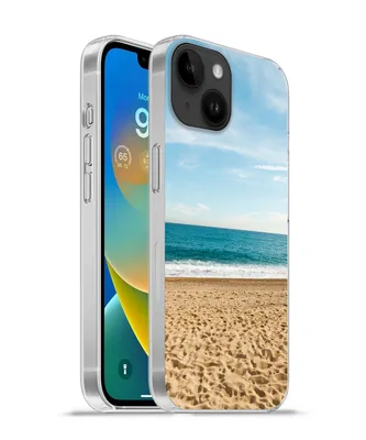 Produktbild von MuchoWow® Handyhülle Schutzhülle Hülle für Apple iPhone 14 - Softcase Strand - Sand - Meer Silikon Softcase Handy Hülle - Mobiltelefonhülle