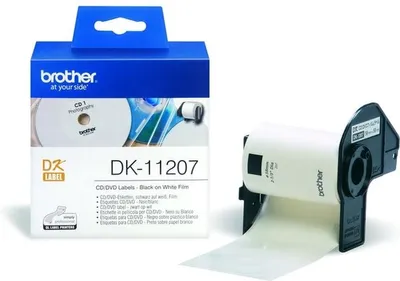 Produktbild von Brother CD/DVD-Etiketten Film 100 St./Rolle 58 mm     DK-11207