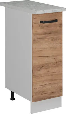 Immagine prodotto di Armadio cucina dispensa alto Vicco R-Line Rovere dorato 30 cm PL Marmo, Model 52279