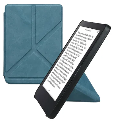 Produktbild von kwmobile Schutzhülle für Kobo Clara 2E / Tolino Shine 4 Hülle - Kunstleder Case - eReader Klapphülle mit Auto Sleep Funktion - Cover mit Ständer -