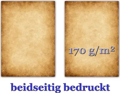 Produktbild von Motiv Briefpapier (Urkunde-6002, DIN A4, 50 Blatt). Zweiseitig bedrucktes Briefpapier alt marmoriert.