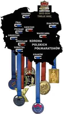 Zdjęcie produktu dla Wieszak na medale KORONA PÓŁMARATONÓW 3.3