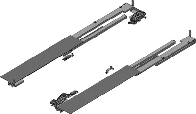 Produktbild von Peka Schubladensystem für Kücheninsel Schubladen beidseitig Riverso LT 530-609mm, Stahlblech verzinkt