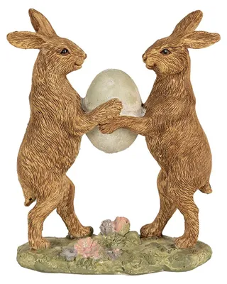Produktbild von Clayre & Eef Figur Kaninchen 21 cm Braun Polyresin
