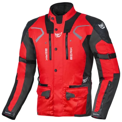 Zdjęcie produktu dla Kurtka motocyklowa Berik Absolute Zero Race, czerwona/czarna/szara, 50