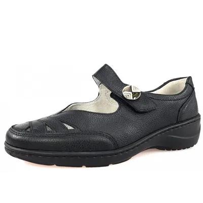 Produktbild von Waldläufer Kya Damen Slipper in Schwarz, Größe 6