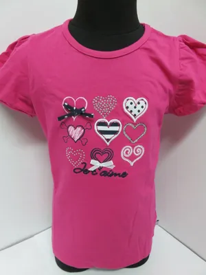 Produktbild von Salt & Pepper Mädchen T-Shirt Gr. 92/98 mit edler Stickerei * Herzen