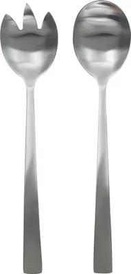 Produktbild von Salatbesteck aus abgebürstetem Edelstahl