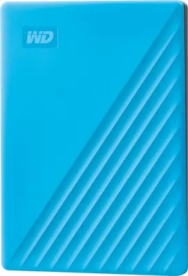 Produktbild von WD My Passport WDBPKJ0040BBl externe Festplatte 4 TB 2,5' USB 3.0 mobiler Speicher, schlankes Design, blau