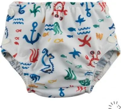 Produktbild von Popolini Badewindel Schwimmwindel Under the sea S (small) 3-9 kg