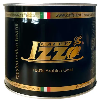 Immagine prodotto di IZZO Espresso 100% Arabica Gold in latta da 1 kg di caffè in grani
