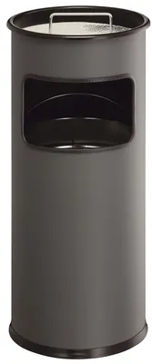 Produktbild von DURABLE Papierkorb METALL mit Ascher rund anthrazit