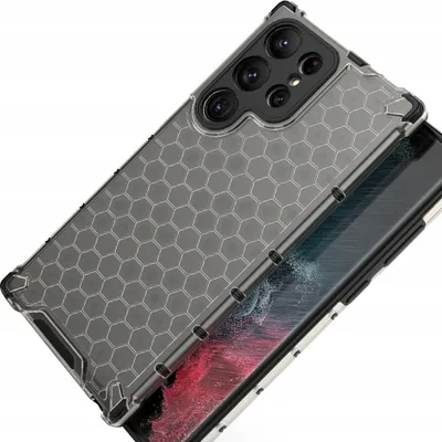 Image de Honeycomb Case pour Samsung Galaxy S23 Ultra Armoured Hybrid Case Black