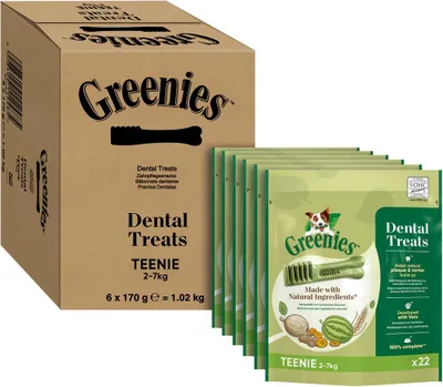 Productafbeelding van GREENIES™ Dental Snacks voor kleine honden (2-7 kg), 6 x 170 gram