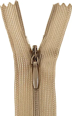 Produktbild von 1 Reißverschluss spiral verdeckt, 40cm, unteilbar, Naht verdeckt,308 light beige