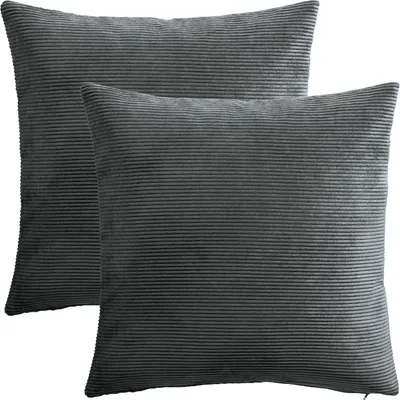 Produktbild von Erwin Müller Kissenhülle Glasgow" 2er-Pack grau 60x60 cm"