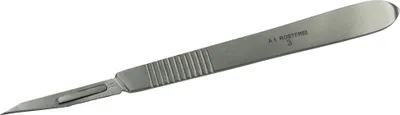 Produktbild von WETEC Skalpell "Standard" (Messer) , rostfrei verchromt, Qualität aus Solingen
