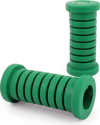 Produktbild von Set: 2x Fußrastengummi, quergeripptin, Grün - Simson S51, S50, Schwalbe KR51, SR4