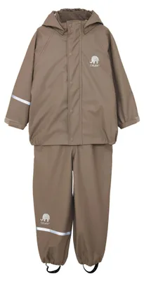 Immagine prodotto di CeLaVi Set impermeabile al 100% per bambini – giacca e pantaloni antipioggia in PU, antivento