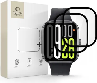 Image de Hybrid Glass Tech-Protect Glass Flex+ 2-Pack Xiaomi Redmi Watch 5 Noir