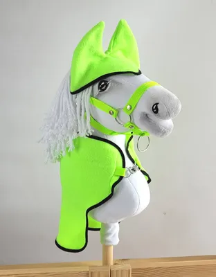 Obrázek produktu pro Zářivý neonově zelený set pro Hobby Horse A4: derka a nausnice