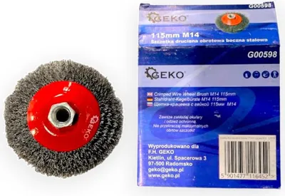 Produktbild von Scheibenbürste Drahtbürste Bürste Ø 115 mm M14 Stahldrahtbürste G00598