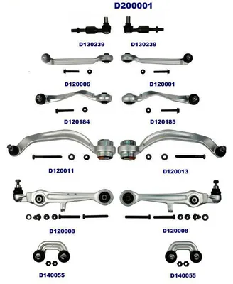 Obrázek produktu pro DENCKERMANN opravná sada vahadla přední pravé levé pro AUDI A4 B5 A6 C5 VW