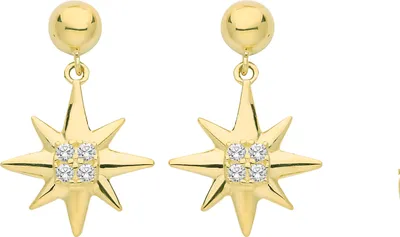 Productafbeelding van Oorbellen voor dames, goud 375/1000 met zirconiumoxide - 13mm * 9mm; TRS26730