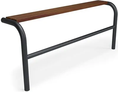 Produktbild von Jugendbank Gartenbank Parkbank Sitzbank Stadtbank Bank Holz Stahl Braun