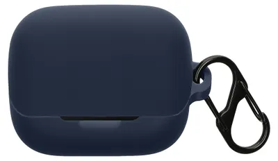 Produktbild von kwmobile Schutzhülle für Anker Soundcore K20i Hülle - TPU Silikon Case für Kopfhörer Ladecase - stoßfestes Cover mit Karabiner - Dunkelblau