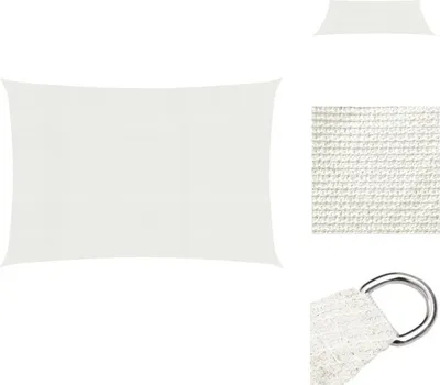 Produktbild von vidaXL Sonnensegel 160 g/m² Weiß 2,5x4 m HDPE -  Sonnenschirme & Sonnenschutze