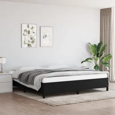Immagine prodotto di The Living Store Struttura letto nera 200x200 cm in tessuto
