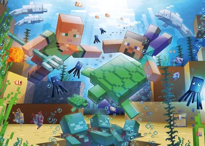 Produktbild von Ravensburger Puzzle 12000421 - Minecraft Mosaic - 1000 Teile Minecraft Puzzle für Erwachsene und Kinder ab 14 Jahren